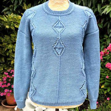 Diamond Eyelet Sweater