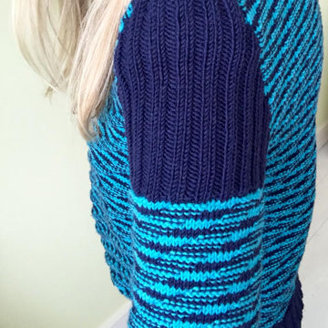 Diagonal Rib Sweater