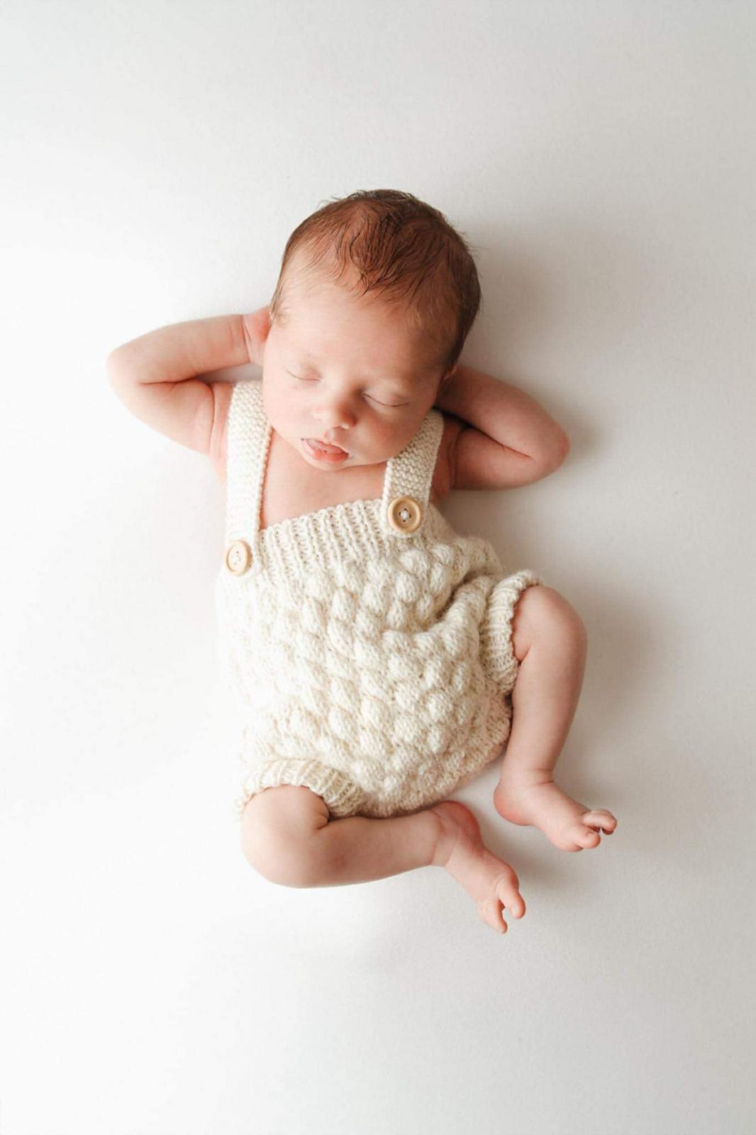 Bubble romper and bonnet