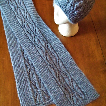 Lace and Cable Scarf