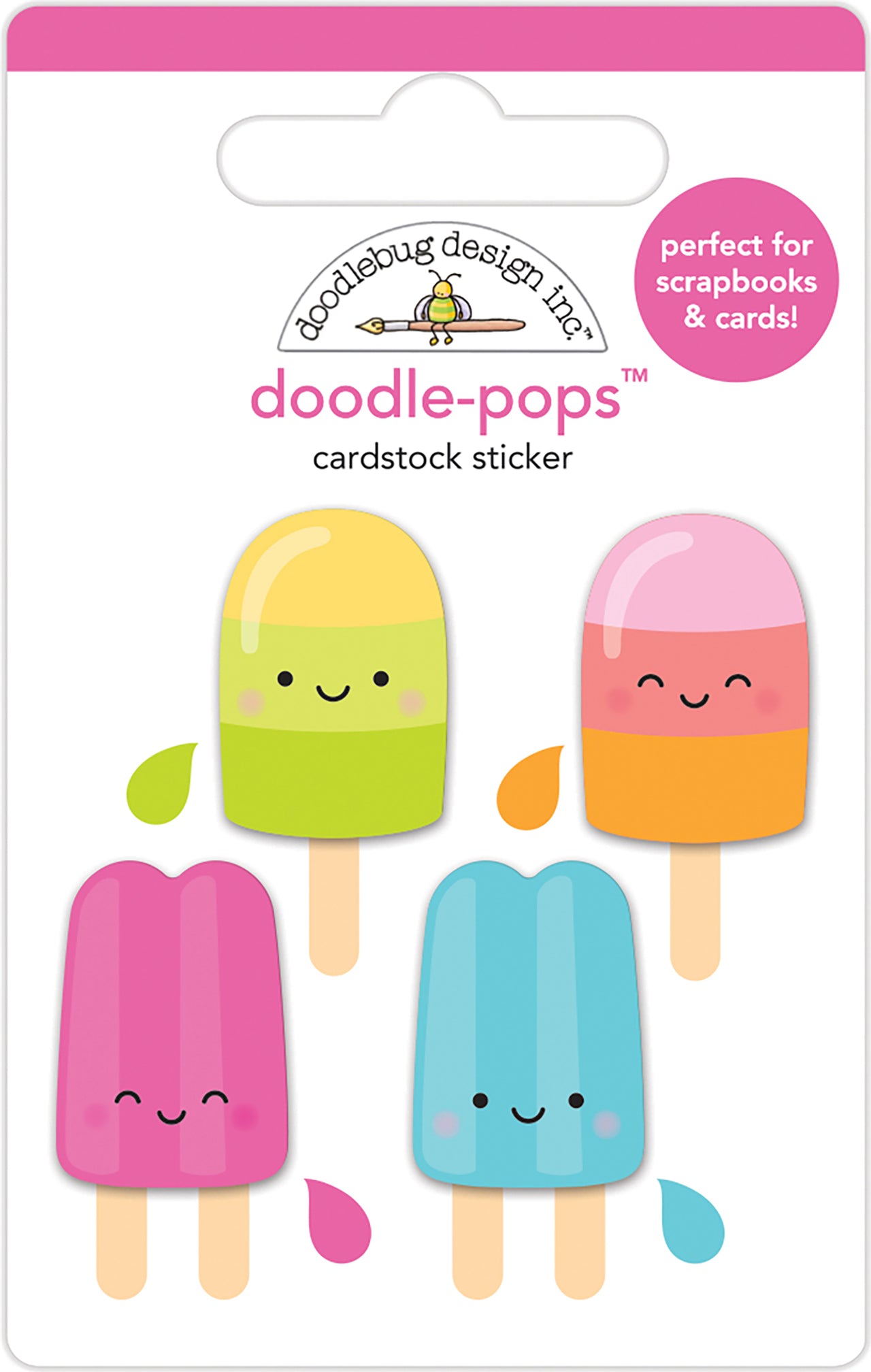 Doodlebug Doodle-Pops 3D Stickers - Ice Pops