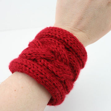 A06 Cabled Cuff Bracelet
