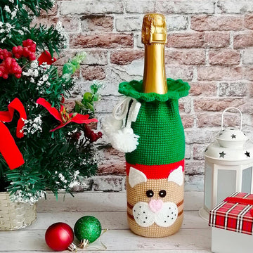 330 Cat and Rabbit Bottle cover