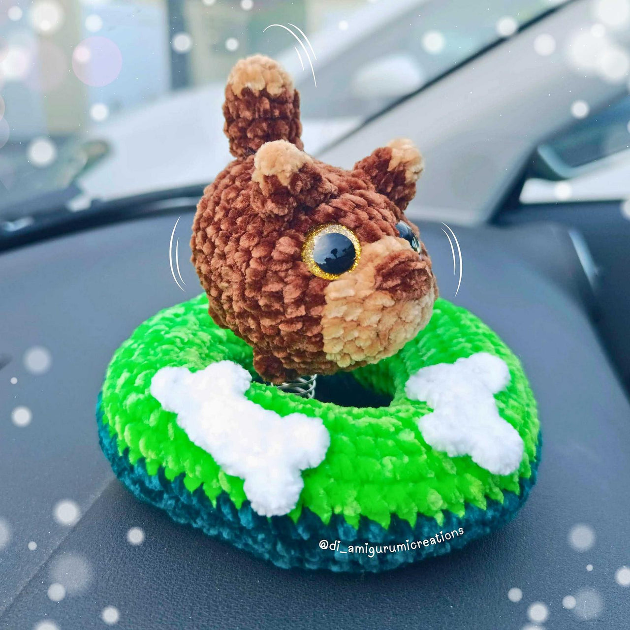 Dog Car Dashboard Decor