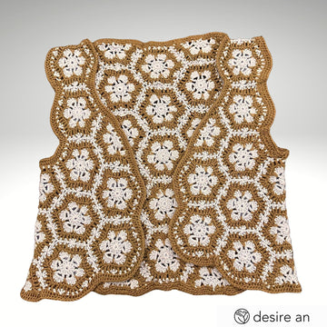 Flower Vest – Granny Square Crochet Pattern