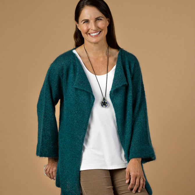 Glacial Cardigan in Valley Yarns Southampton - 1052 - Downloadable PDF
