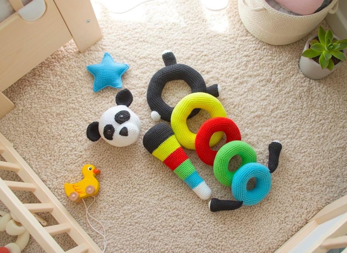Panda Color Stacking rings toy