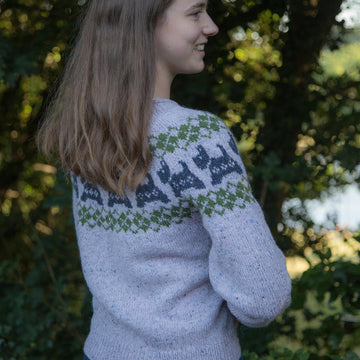 Fairisle Scottie Yoke Cardigan