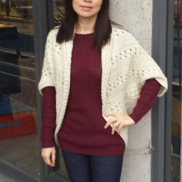 Easy Cable Crochet Shrug
