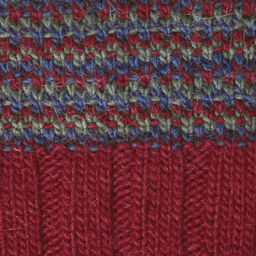 Tweed and Rib Mock Turtleneck #140