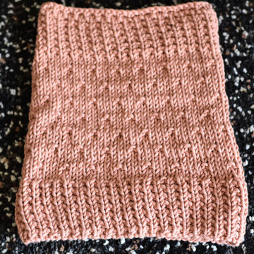 Rosamund polka dot knit cowl