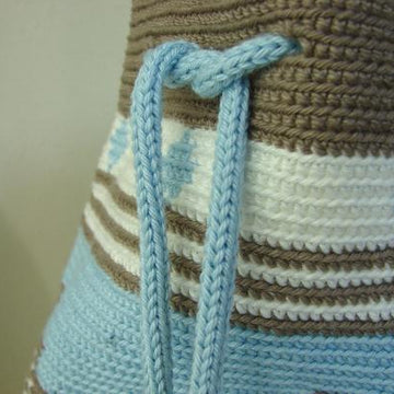 Mochila bag blue brown