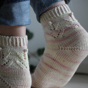 Leaf Flower Socks