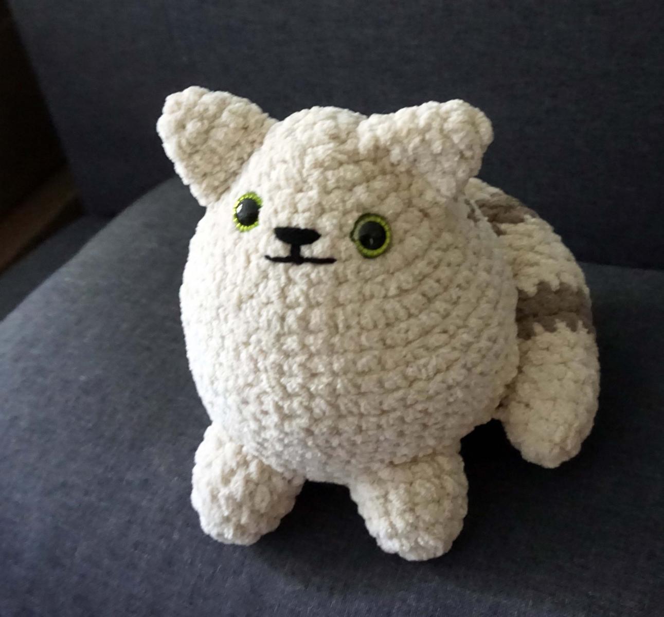 Crochet Pattern Chubby Cat Amigurumi (PDF, Beginner-Friendly)