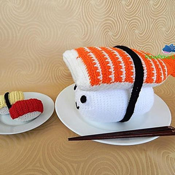 Amigurumi Jumbo Sushi Ebi/shrimp Pattern No.17