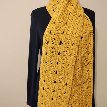 Textured twist scarf