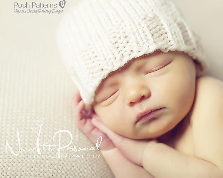 Easy Knit Beanie Hat & Flower 282