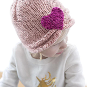 Gathered Heart Hat