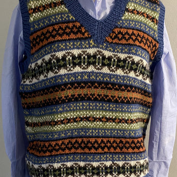 Unisex Fair isle slipover