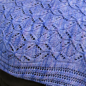 Cable Lace Snowflake Shawl