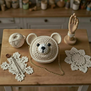 Crochet Bear Bag Pattern PDF + Video Tutorial | Cute Animal Bag