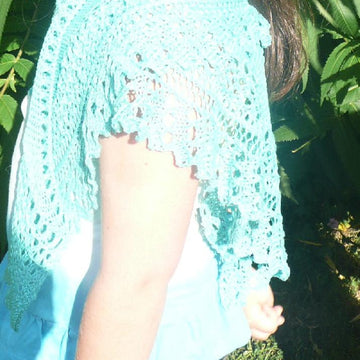 Talmont - a lacy crescent shaped shawlette