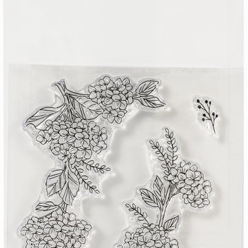 Art Impressions Bible Journaling Clear Stamps - Hydrangea Border