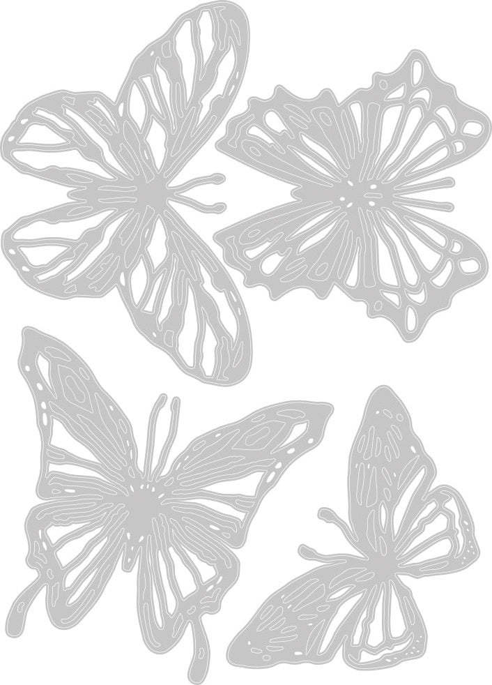 Sizzix Thinlits Dies By Tim Holtz - Scribbly Butterfly