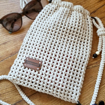 Mobile phone crossbody shoulder bag crochet pattern T19