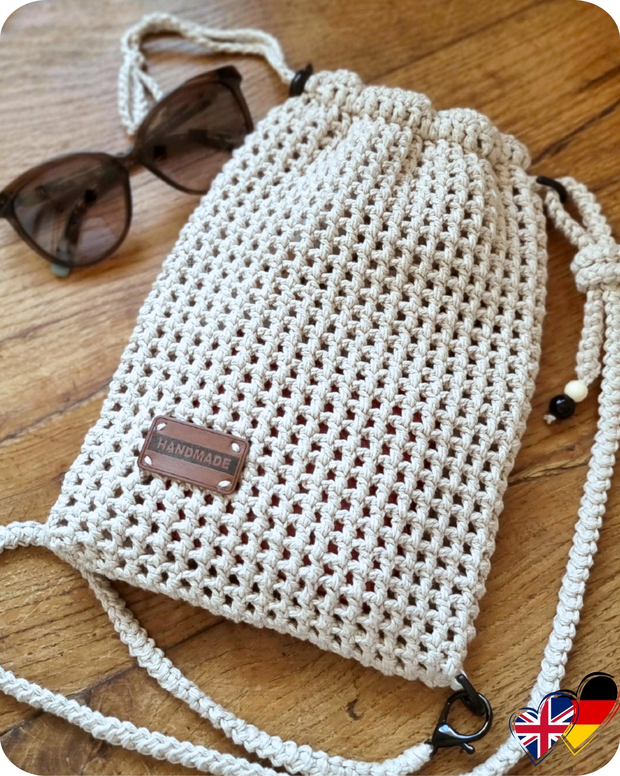 Mobile phone crossbody shoulder bag crochet pattern T19