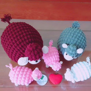 Sheep family-Crochet pattern- PDF file- English