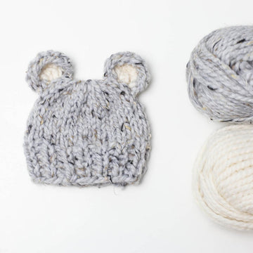 Two Tone Bear Ears Hat