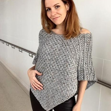 Crochet Poncho Pattern: Two Rectangles Wrapcho