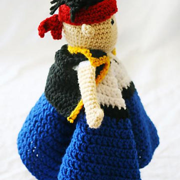 Pirate Captain Blanket Buddy pattern