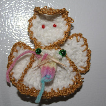 Knitting Christmas Angel Ornament
