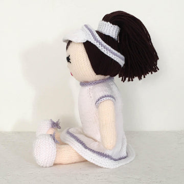Tina tennis player doll knitting pattern 19040