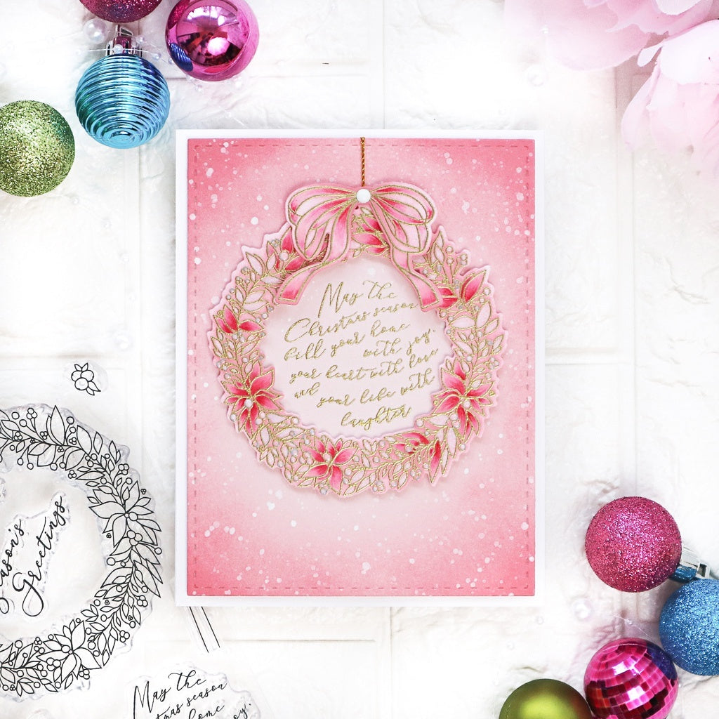Pinkfresh Studio Clear Stamp Set 4"X6" - Season's Greetings