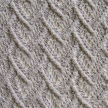 Cuper Cable Lace Shawl