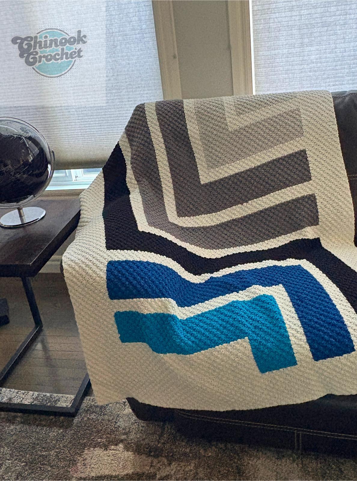 Blue Turn Blanket