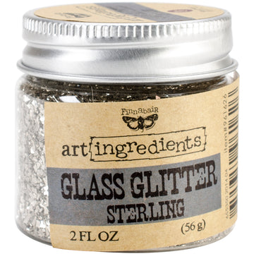 Prima Marketing Finnabair Art Ingredients Glass Glitter 2oz - Sterling