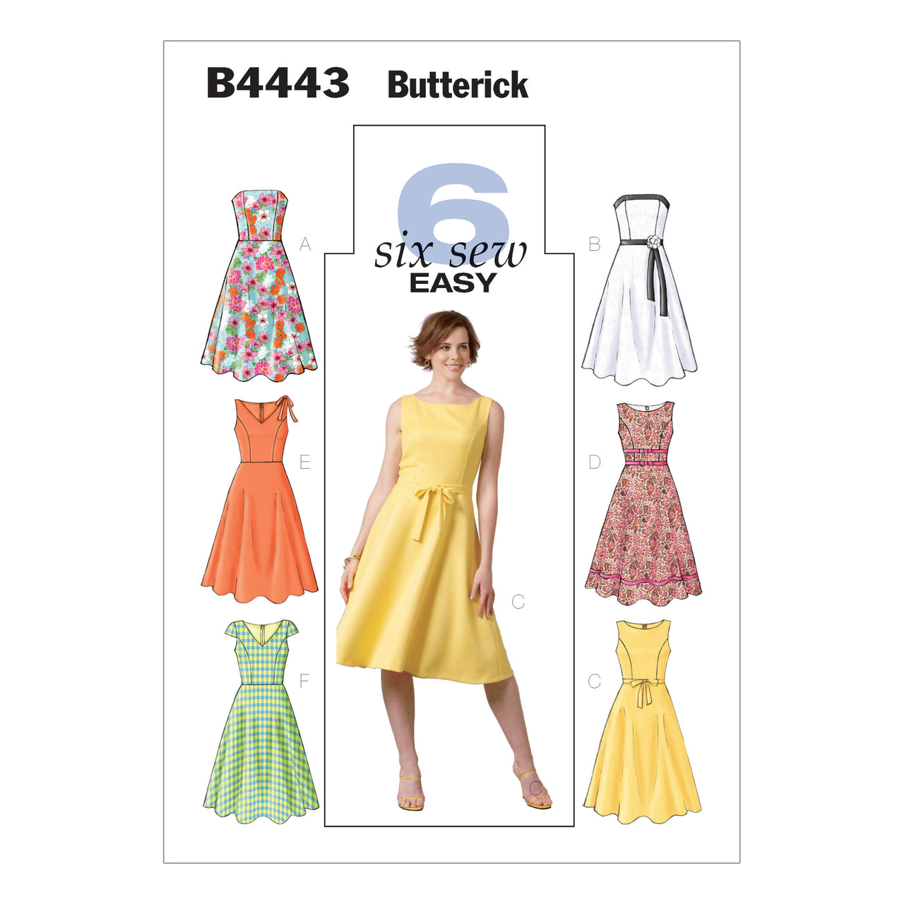 Butterick Misses'/Misses' Petite Dress B4443 - Sewing Pattern