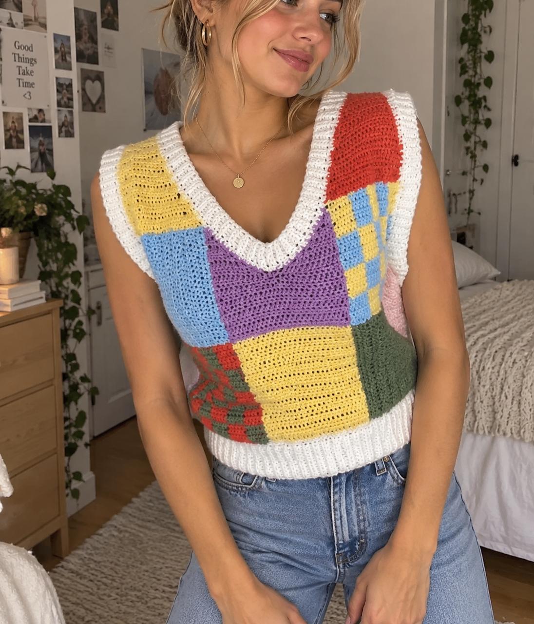 Slouchy Vest Crochet Pattern
