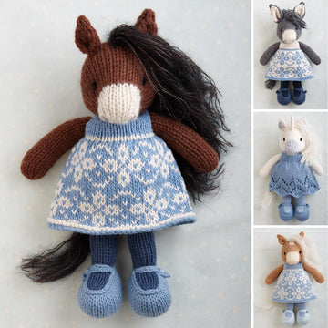 Horse/donkey/unicorn in a dress