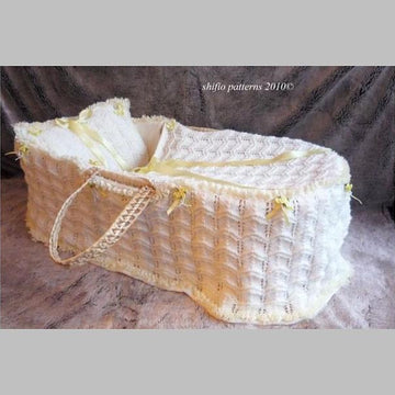 Moses Basket Cover Knitting Pattern #168