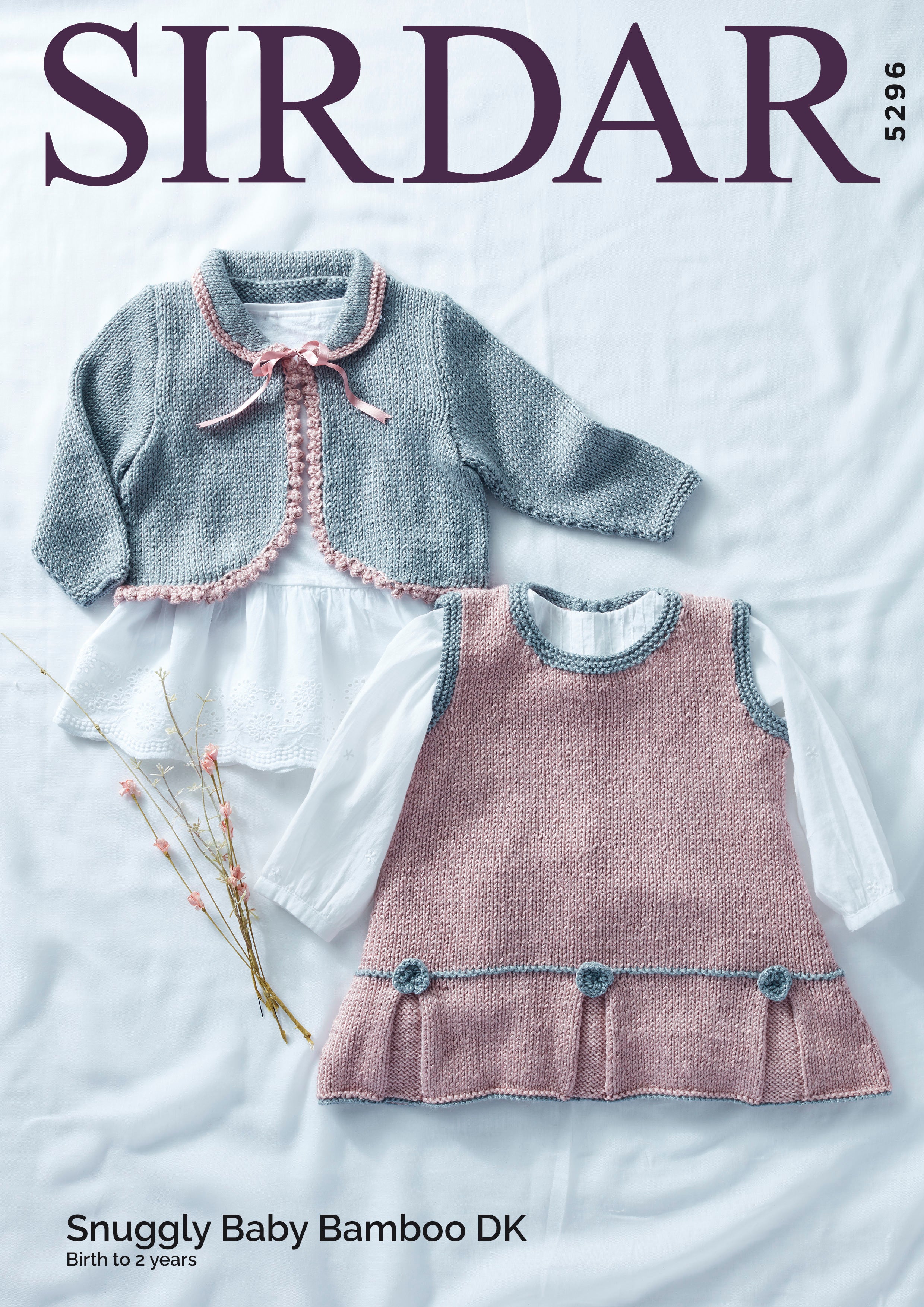 Cardigans in Sirdar Snuggly Baby Bamboo DK - 5296 - Leaflet