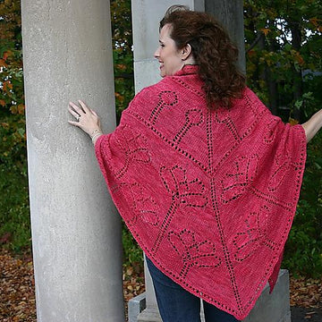 Poppy field shawl