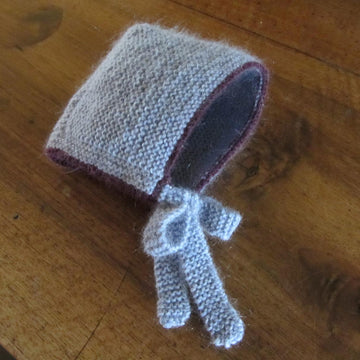 Garter Stitch Baby Bonnet