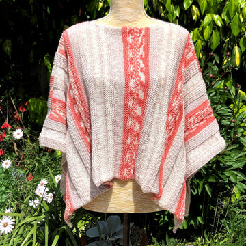 Mock Fair-Isle Poncho & Textured Cowl