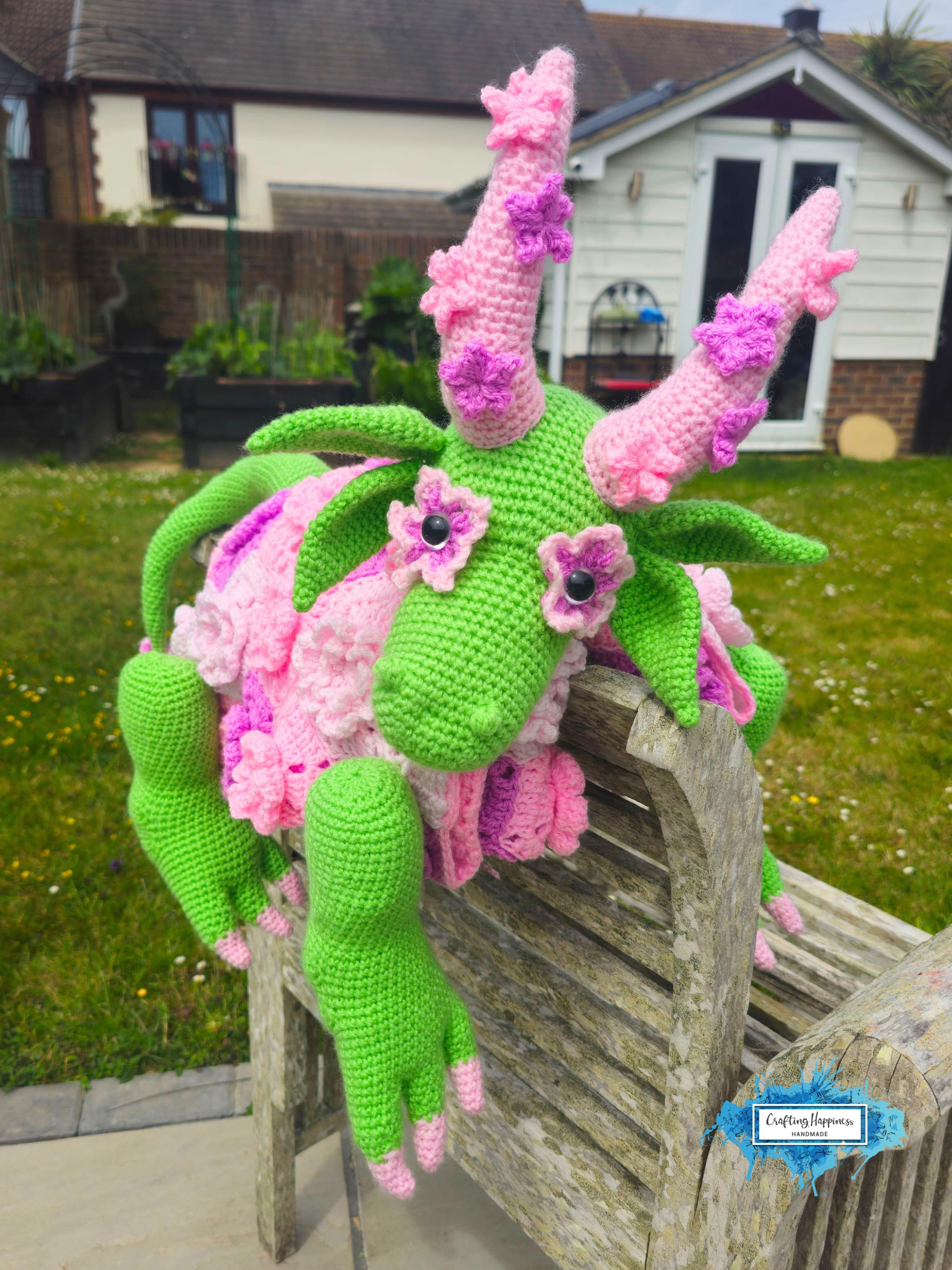 3in1 Flower Dragon Baby Blanket