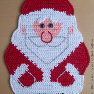 039 Santa Claus, Father Christmas, Father Frost Decor or Potholder Ravelry